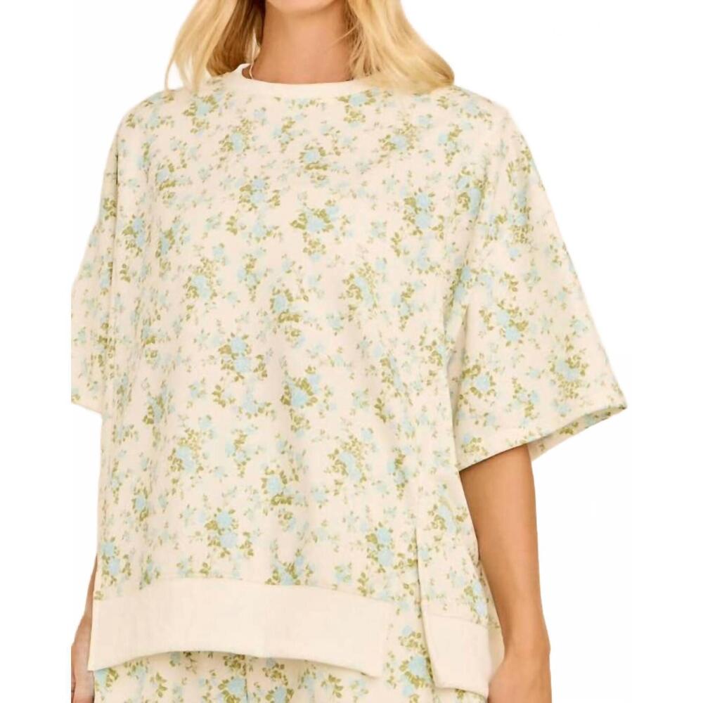 NEW MAINSTRIP bloom top in blue